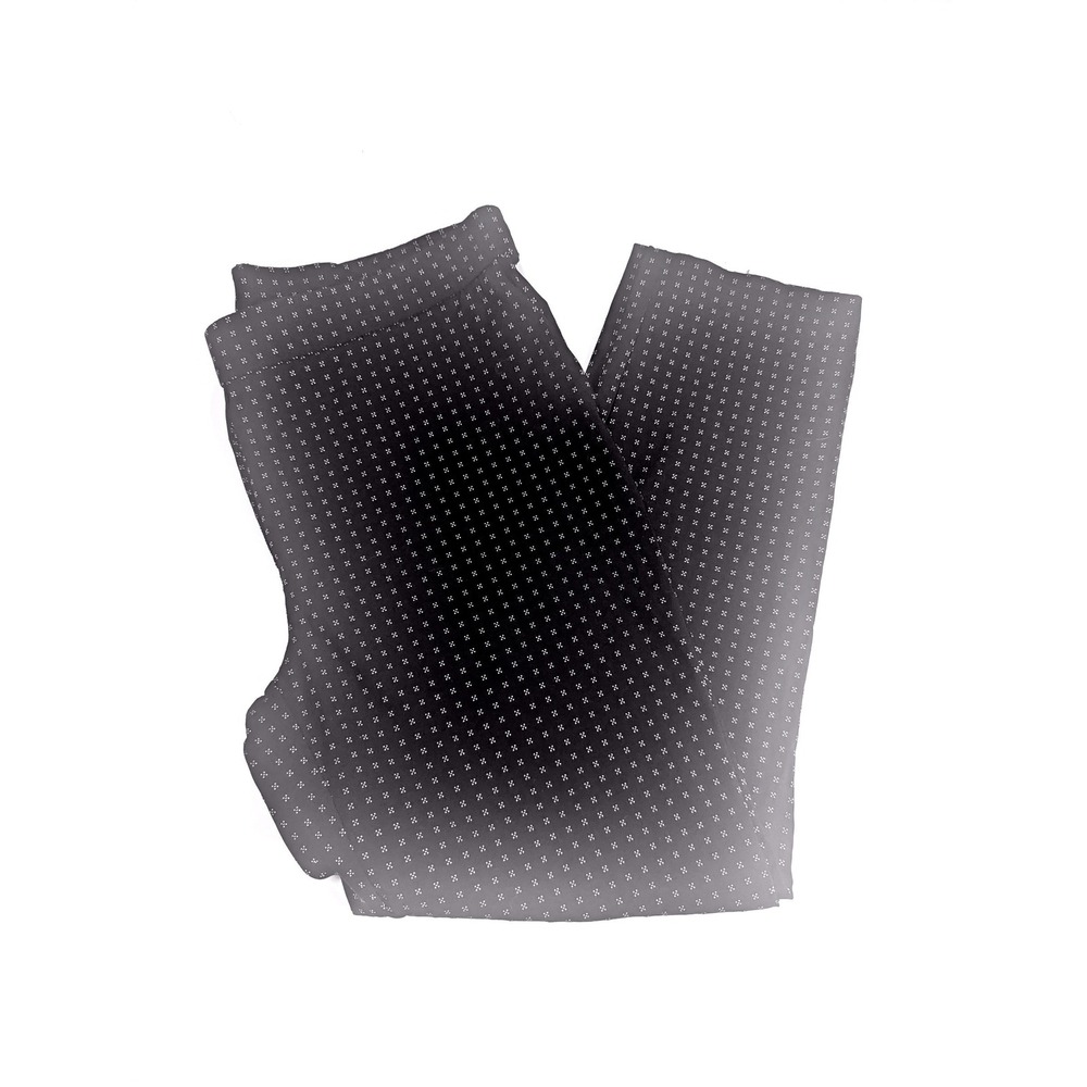 Jules & Leopold Womens Black Geometric Pull On Dress Pants Large